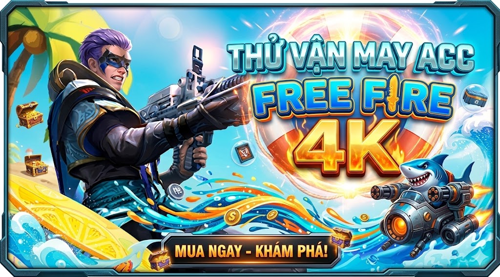 THỬ VẬN MAY ACC FREE FIRE 4K